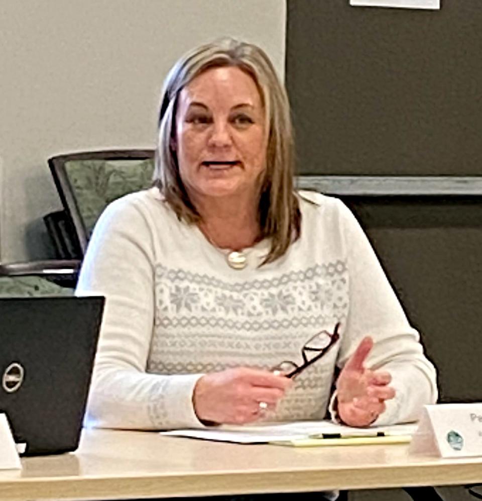 Pam Riley goes over 2022 goals for St. Joseph County COA at a meeting of its advisory board.