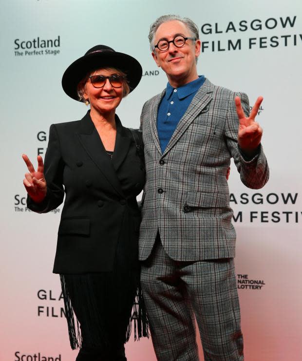 Lulu and Alan Cumming arrive at GFF for My Old School's European premiere