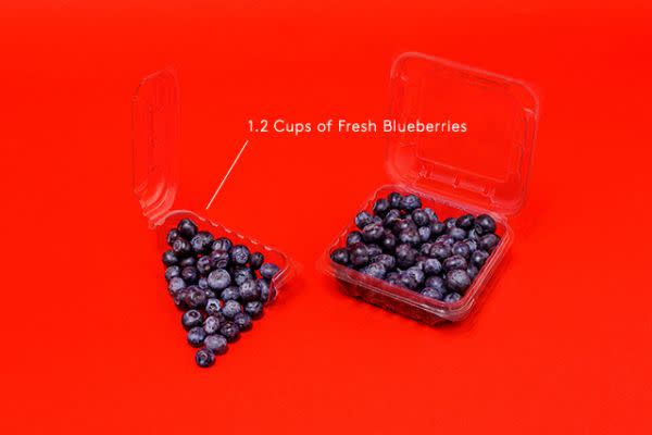 <div class="caption-credit">Photo by: Refinery29</div><b>Blueberries: 1.2 cups per 100 calories</b> <p> You've heard it before: Not only are they delicious, but these little guys pack a serious nutritional punch. Blueberries contain more antioxidants than almost any other fruit. Maybe even better, they help keep your brain in tip-top shape. As <a rel="nofollow noopener" href="http://www.simplybeautifulmom.com/" target="_blank" data-ylk="slk:nutritionist Hillary Irwin;elm:context_link;itc:0;sec:content-canvas" class="link ">nutritionist Hillary Irwin</a> points out, "Blueberries contain anthocyanins, which have been linked to an increase in neuronal signaling in brain centers, and studies show they may help improve memory function." Careful, though - blueberries are naturally high in sugar (1.2 cups contains about 18 grams of the sweet stuff), so resist the urge to add them to sugary cereal or granola. We recommend stirring them into unsweetened Greek yogurt for a filling, nutritious breakfast. <br> </p>