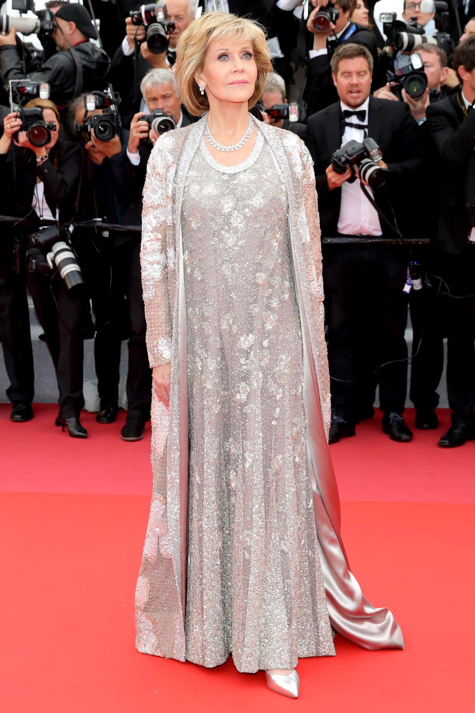 <p>Jane Fonda in Valentino</p>