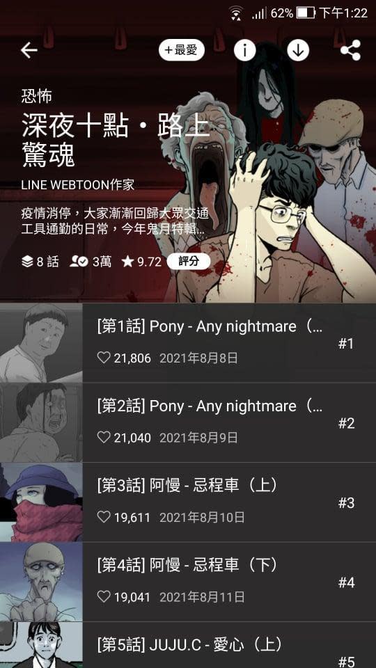 「鬼月特輯」由台灣漫畫家創作，是LINE WEBTOON的招牌之一。（翻攝LINE WEBTOON）