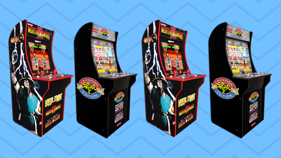 Save on Street Fighter II and Mortal Kombat from Arcade1UP for Black Friday. (Photo: Walmart/Yahoo Lifestyle)