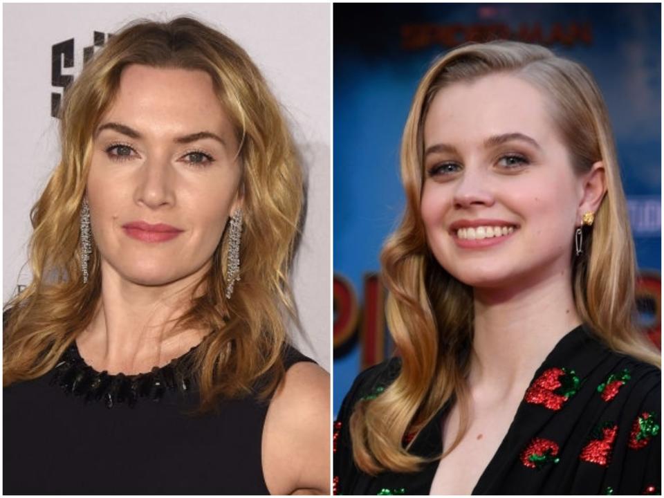 Actors Kate Winslet and Angourie Rice (C Flanigan/Frazer Harrison/Getty Images)