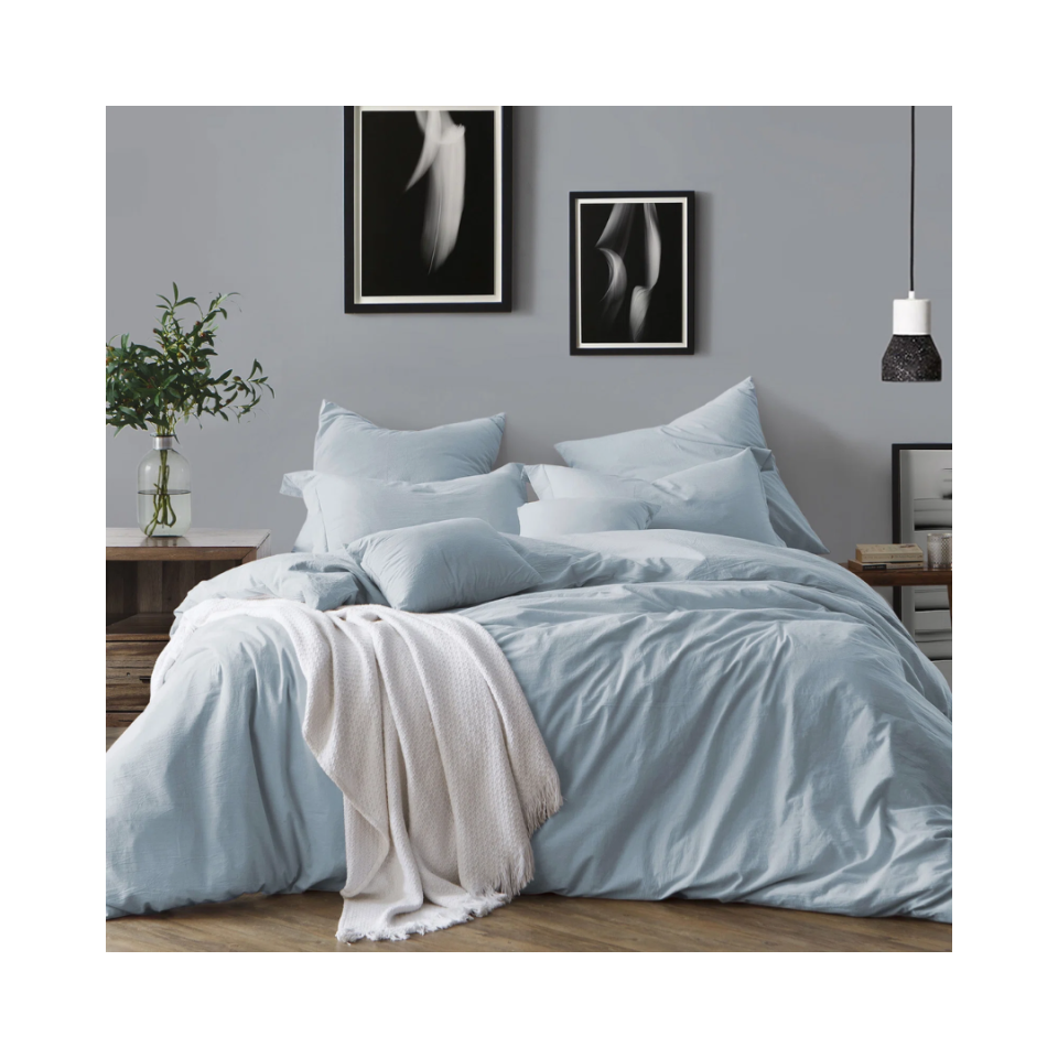 powder blue bedding set