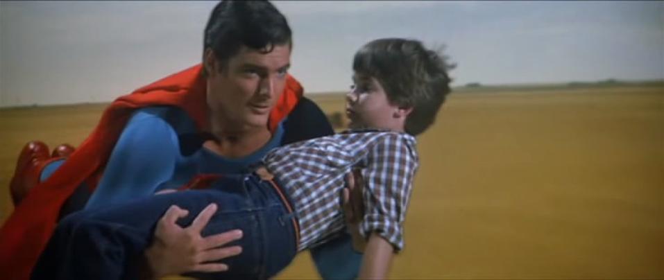 superman rescues boy christopher reever