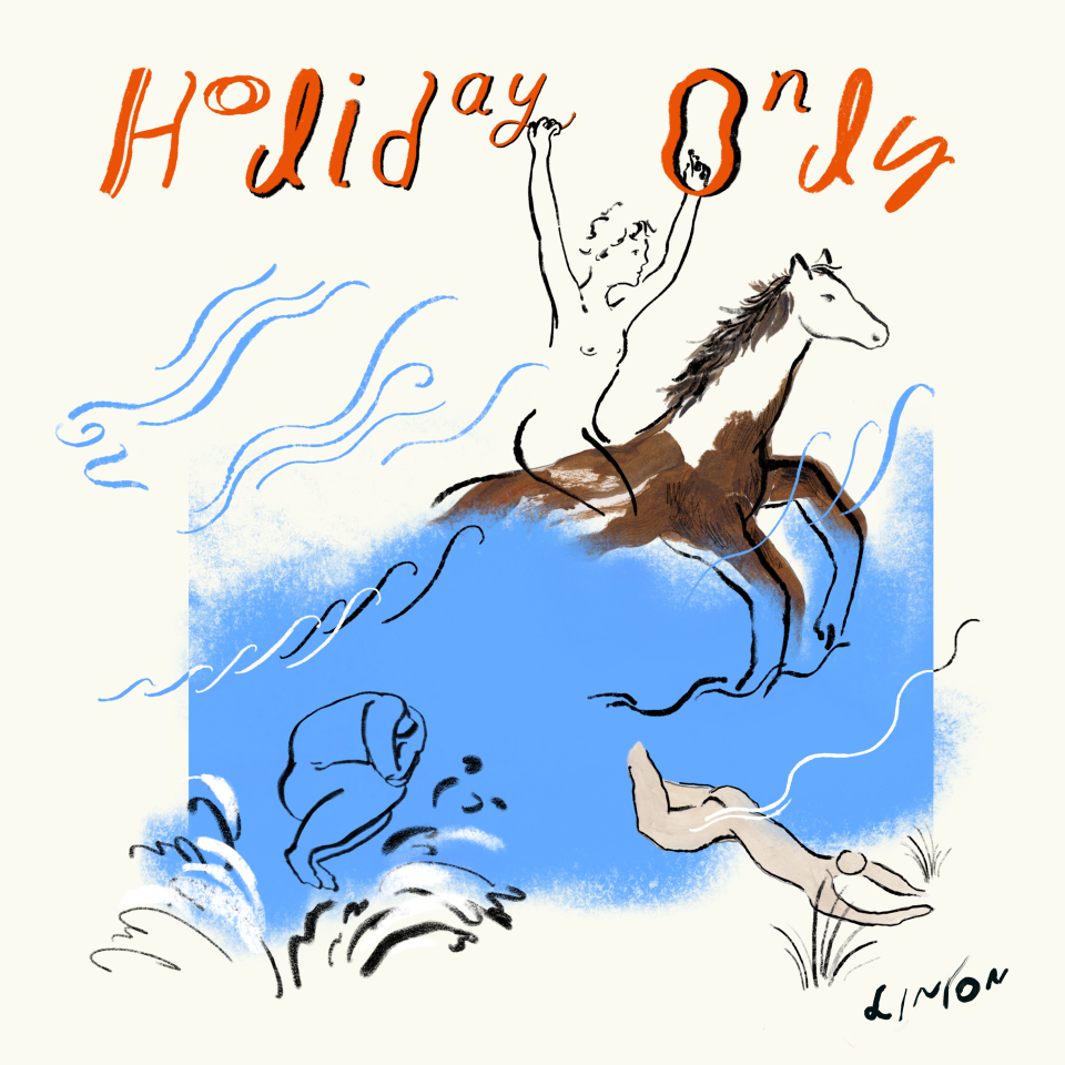 ▲LINION〈Holiday Only〉數位封面，由插畫家Harper Ouk繪製魔幻假日。