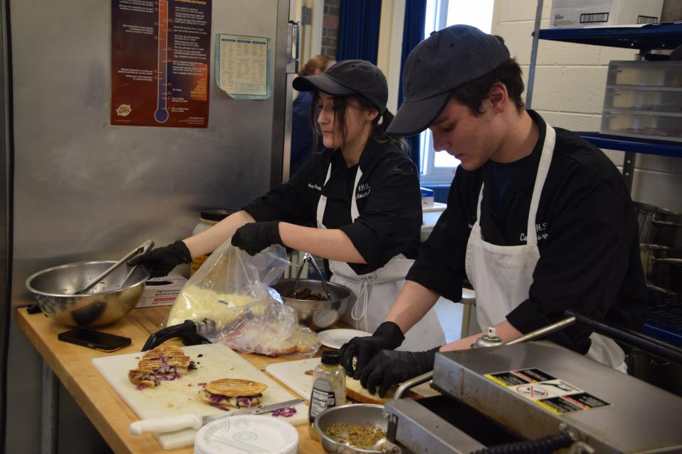 Students from Boyne City High School and Petoskey High School's culinary programs met for the second annual Food Truck Wars on Wednesday, March 20, 2024.