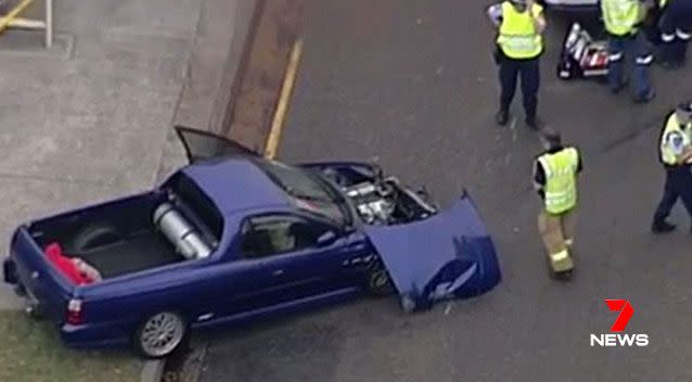 The driver Patrick Nealon was arrested when he allegedly refused a roadside breath test. Picture: 7 News