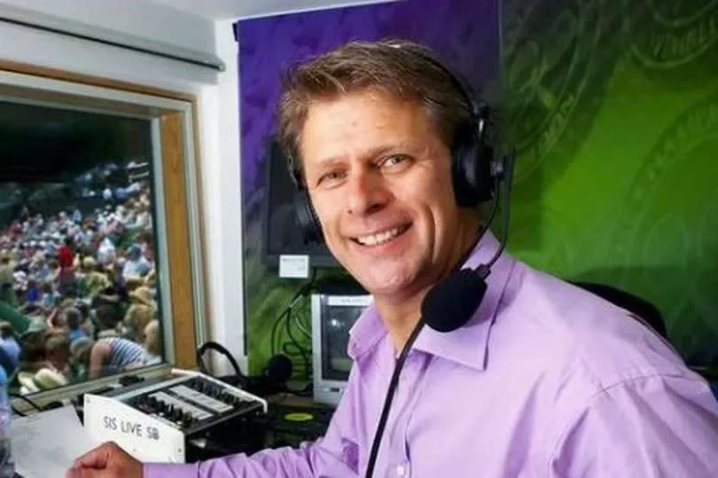 BBC's Andrew Castle at Wimbledon