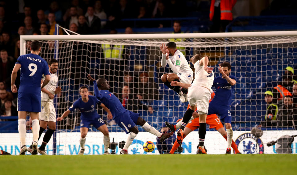 Alexander Sorloth had a goal wrongly disallowed for a non-existent foul, robbing Crystal Palace of the chance to test Chelsea in the last 10 minutes