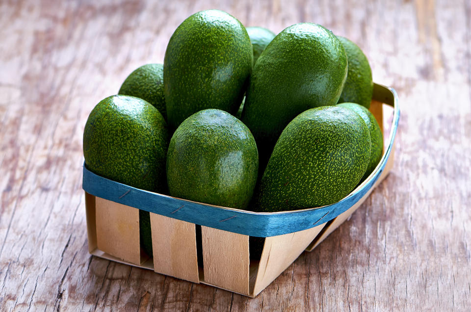 A case of avocados after being delivered. (Getty Images)