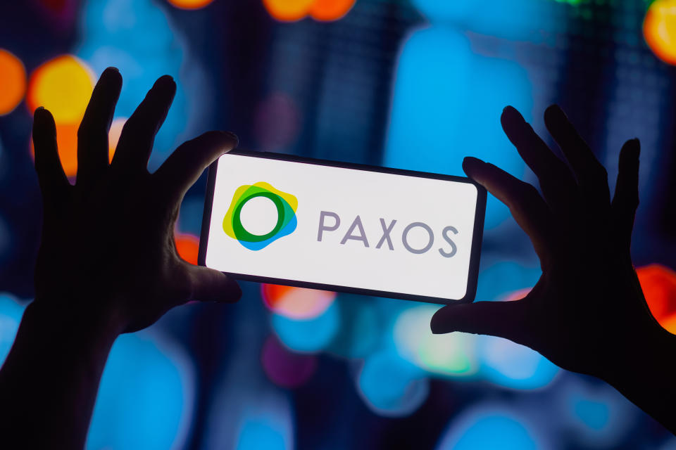 BRAZIL - 2022/09/21: In this photo illustration, the Paxos Trust Company logo seen displayed on a smartphone. (Photo Illustration by Rafael Henrique/SOPA Images/LightRocket via Getty Images)