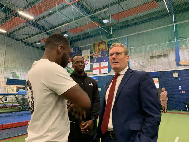 Labour leader Keir Starmer during visit to Action Indoor Sports in Birmingham last month. (Photo: Richard Vernalls via PA Wire/PA Images)
