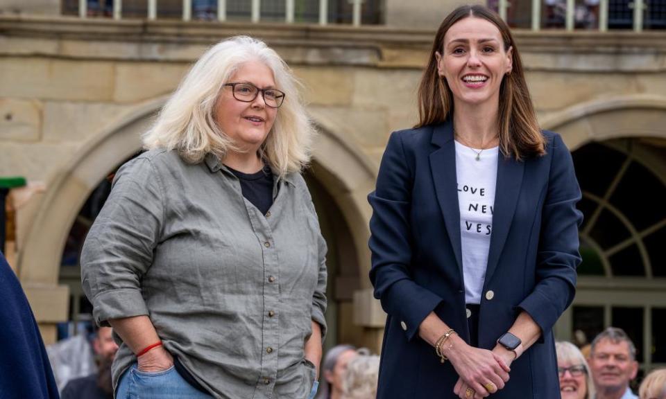 Suranne Jones with the scriptwriter of Gentleman Jack, Sally Wainwright.