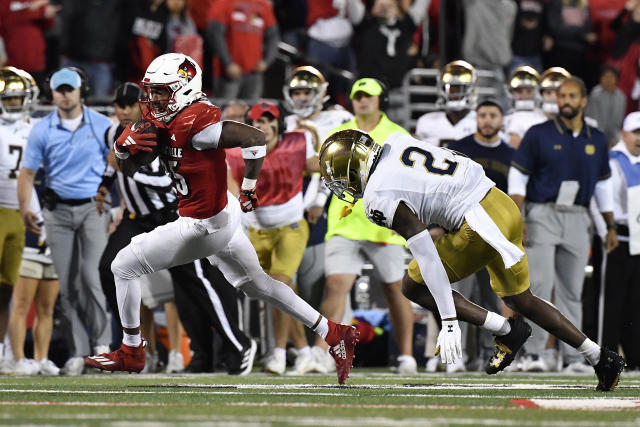 No. 25 Louisville beats No. 10 Notre Dame 33-20, with Jawhar