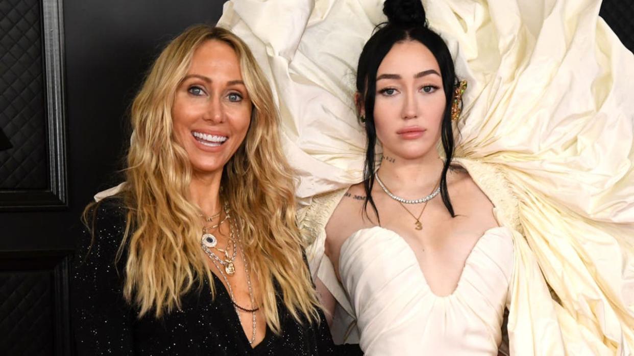 <div>(L-R) Tish Cyrus and Noah Cyrus attend the 63rd Annual GRAMMY Awards at Los Angeles Convention Center on March 14, 2021 in Los Angeles, California. (Photo by Kevin Mazur/Getty Images for The Recording Academy )</div>