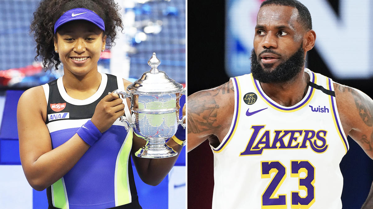 Naomi Osaka reacts to spotting LeBron James wearing her merchandise