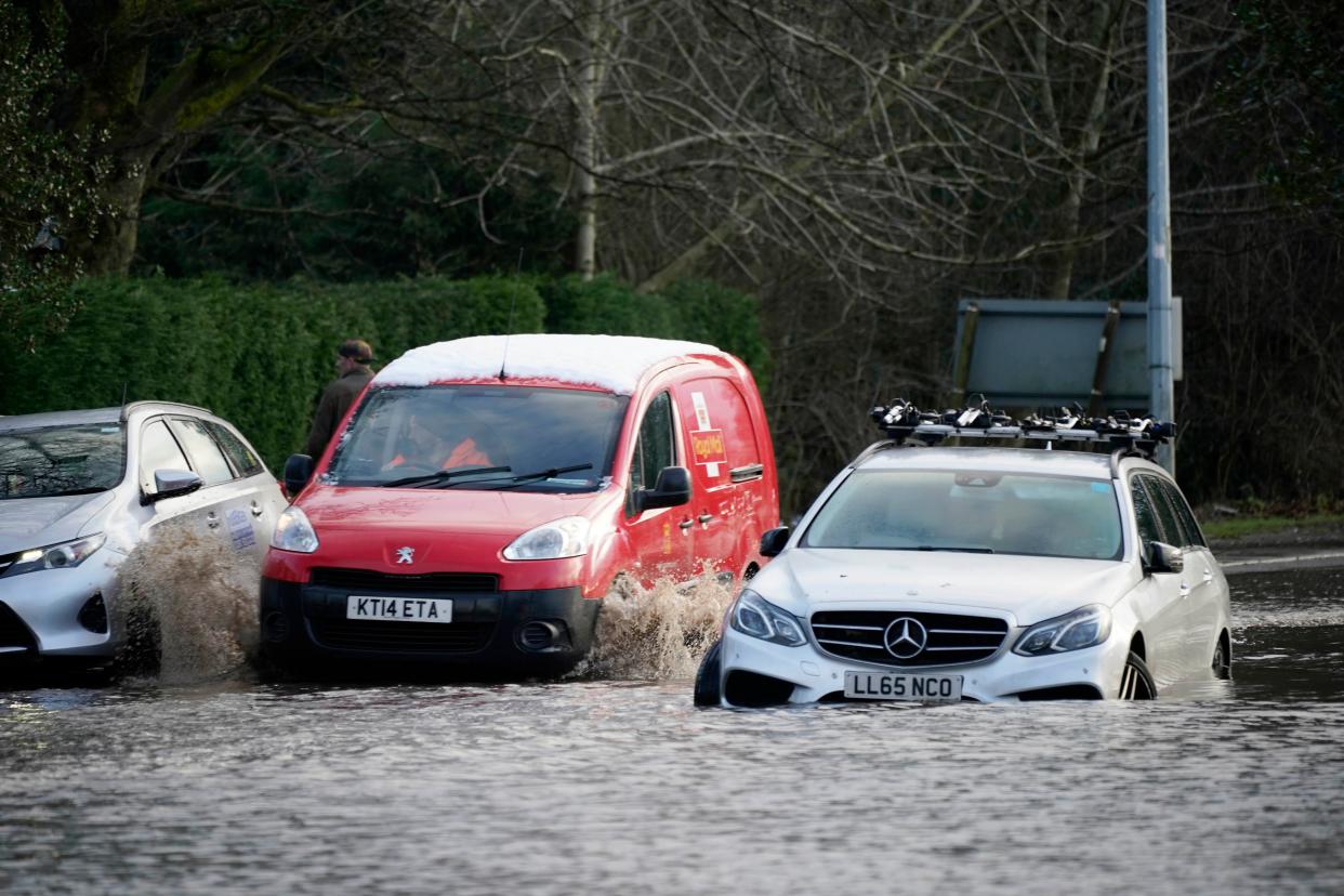 <p>There are over 200 flood warnings in place across the UK </p> (Getty Images)