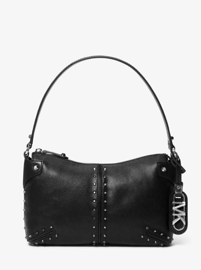 Devon Extra-Large Studded Pebbled Leather Tote Bag