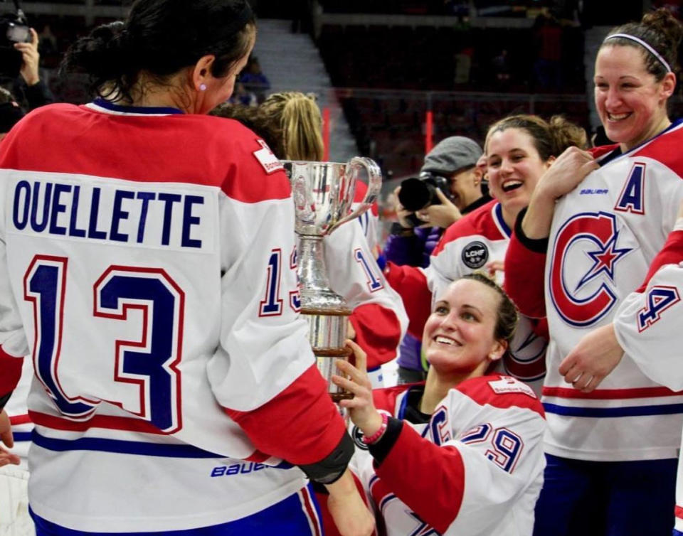 <p>Montreal beat Calgary to win its fourth Clarkson Cup title, avenging its championship loss from the season prior. (Photo via caroouellette13/Instagram) </p>