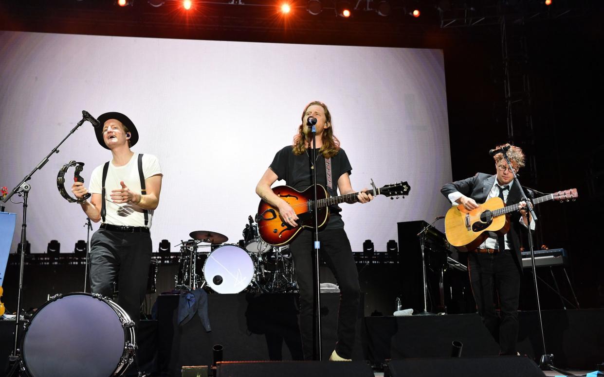 The Lumineers perform at the Audacy Beach Festival in December 2021 - Getty