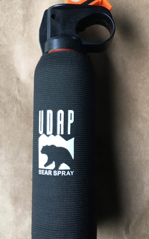 Portland police seized a bear spray before the protest - Credit: Portland Police