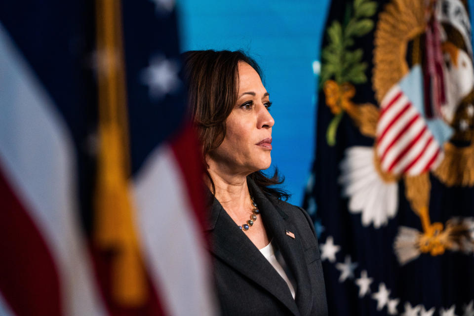 President Joe Biden has said Vice President Kamala Harris will lead his administration&rsquo;s efforts to protect voting rights.  (Photo: The Washington Post via Getty Images)