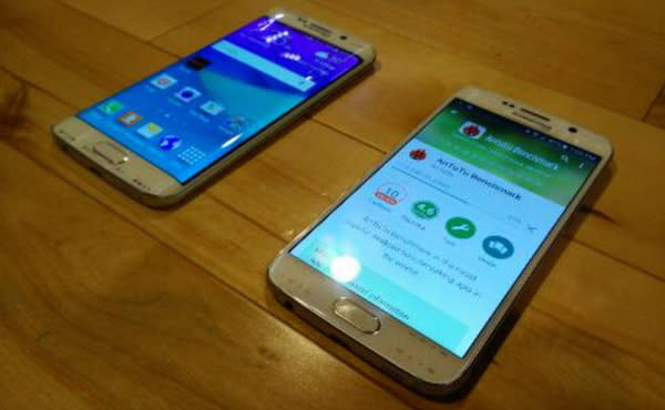 Galaxy S6 Edge, Galaxy S6 實機並排出現: 彎曲螢幕不是你想像那樣