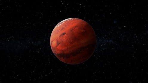 <span class="attribution"><a class="link " href="https://www.shutterstock.com/image-illustration/mars-planet-isolated-black-background-3d-2431049049" rel="nofollow noopener" target="_blank" data-ylk="slk:sciencepics/Shutterstock;elm:context_link;itc:0;sec:content-canvas">sciencepics/Shutterstock</a></span>