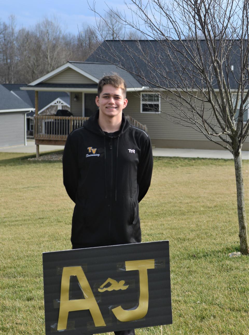 Tri-Valley freshman A.J. Lawler will compete in Thursday's Division II state swimming meet in Canton. Lawler qualified for the 100 backstroke and will aim for the school record.