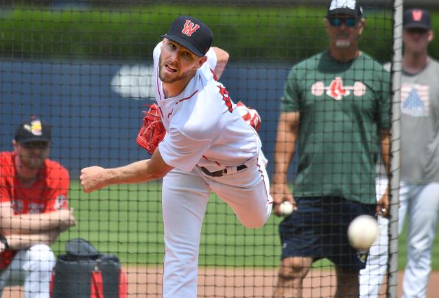 Boston Red Sox pitcher Chris Sale pitches 2 scoreless innings in rehab  start vs. Syracuse Mets 