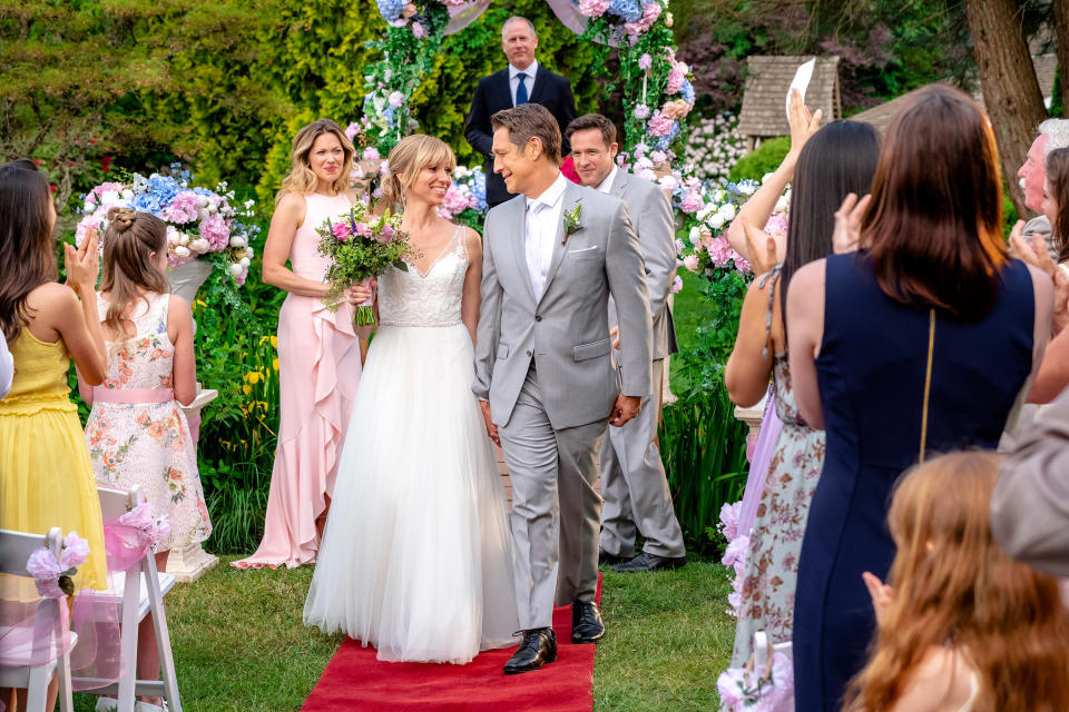 Debbie Gibson in &ldquo;Wedding of Dreams,&rdquo; which is loosely based on her life. (Photo: Hallmark)