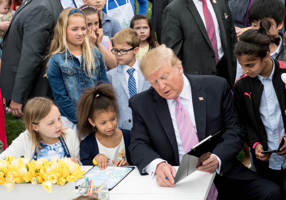 The Annual Easter Egg Roll at Trump's White House Was a Very Weird Scene