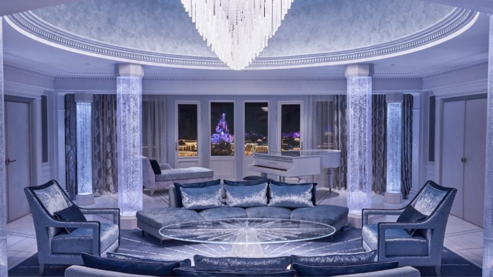 The “Frozen”-themed Royal Suite at the Disneyland Hotel, Paris (Courtesy of Disney)