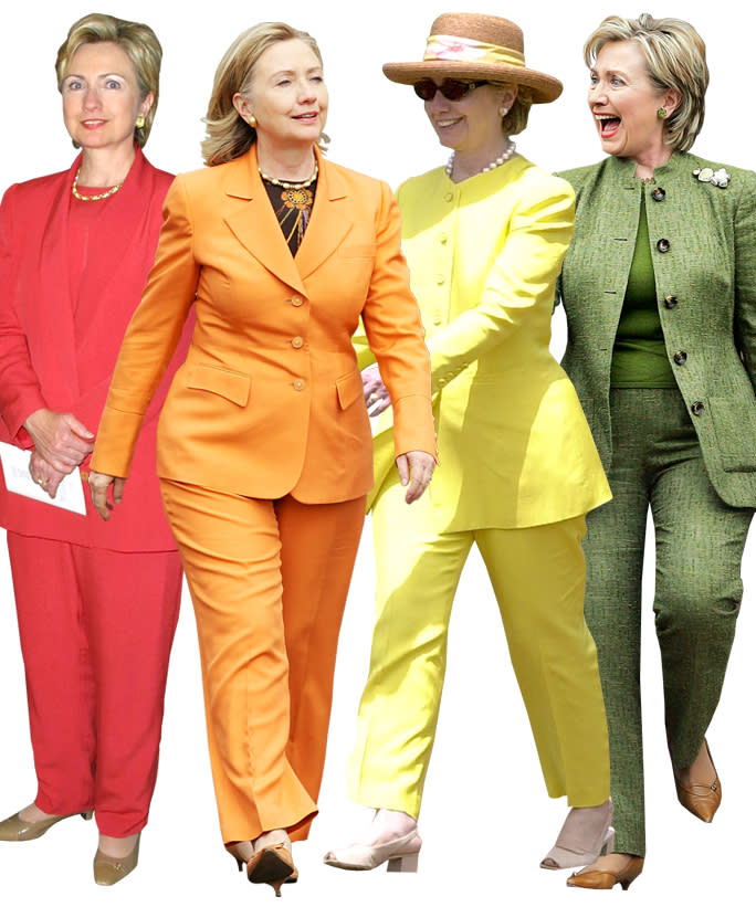 See Hillary Clinton's Colorful Pantsuits