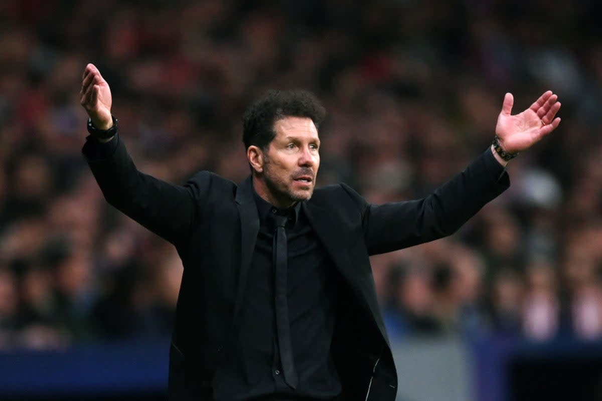 Simeone has been invigorated by Atletico’s return to the Champions League quarter-finals (Getty Images)