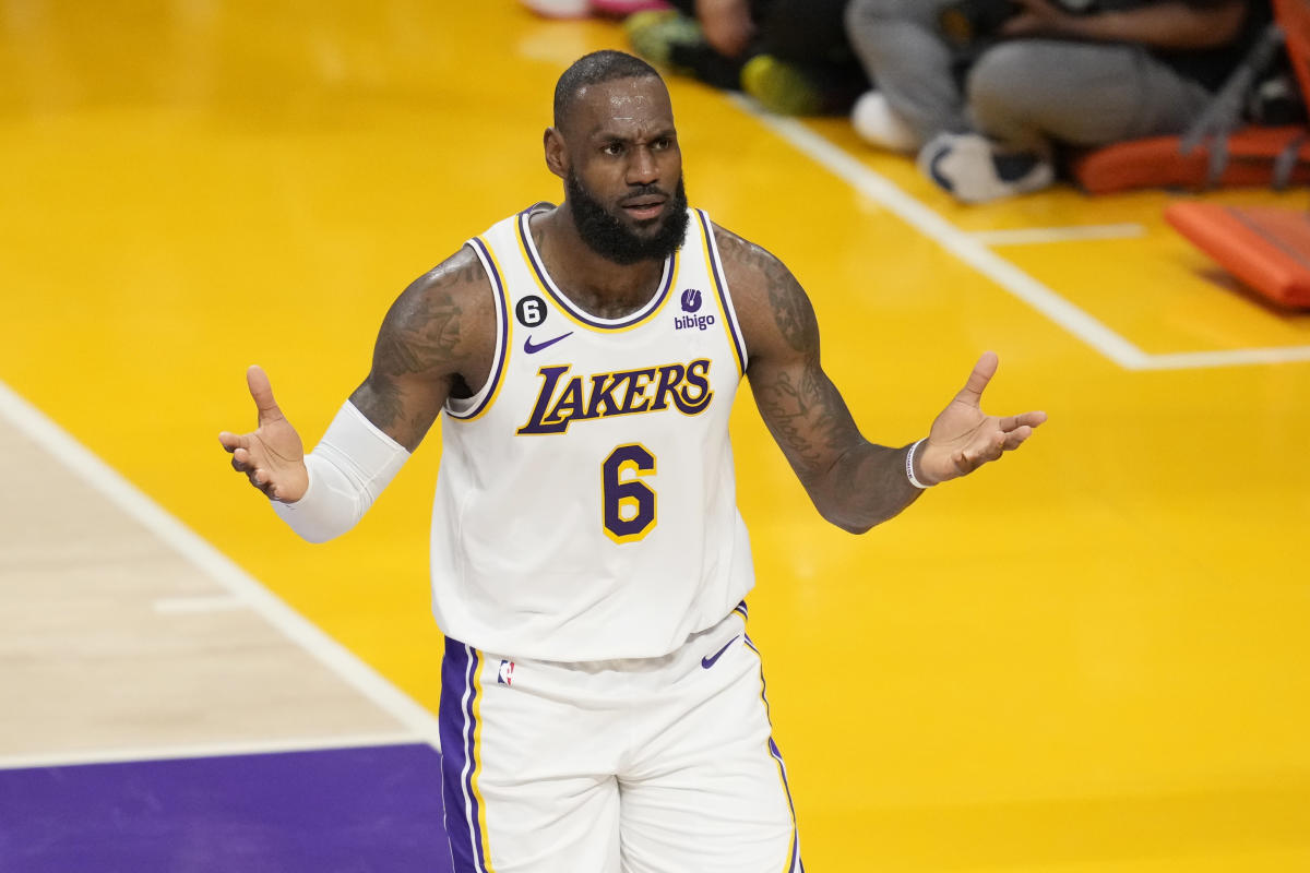 LeBron James works up a sweat as he prepares for first LA Lakers