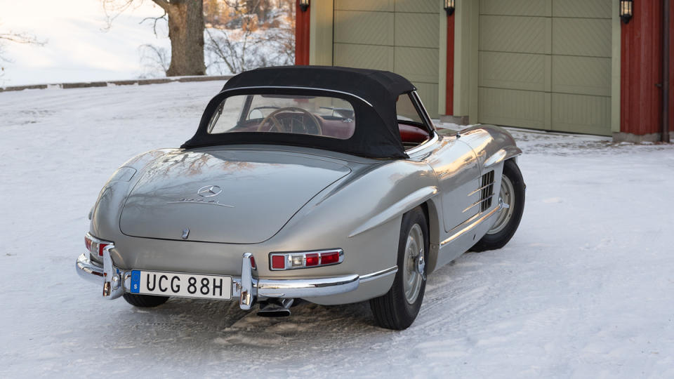 A 1957 Mercedes-Benz 300 SL Roadster.