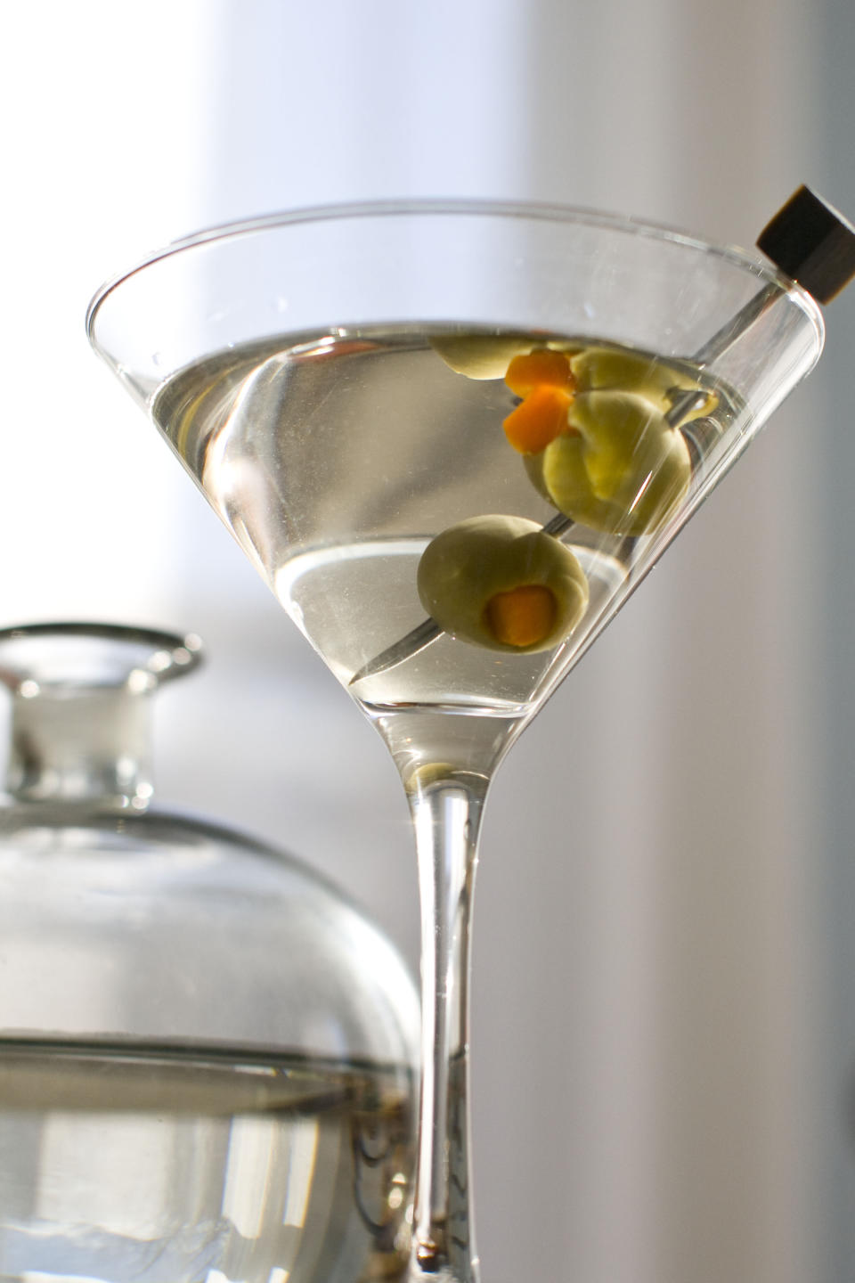 In this Feb. 13, 2012 photo taken in Concord, N.H., a classic martini made with gin and vermouth is shown. (AP Photo/Matthew Mead)