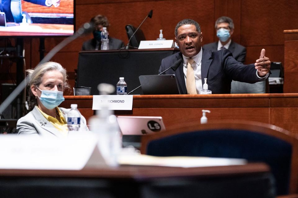 Rep. Cedric Richmond speaks during the House Judiciary Committee markup on Wednesday. 