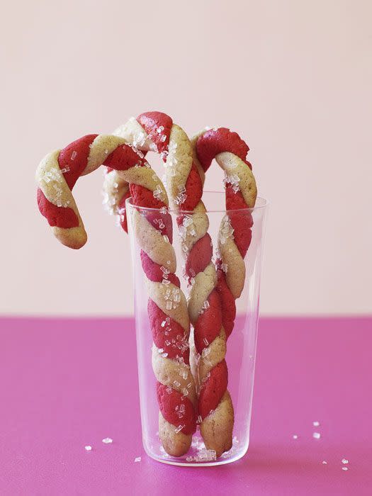 Cinnamon Candy Cane Cookies