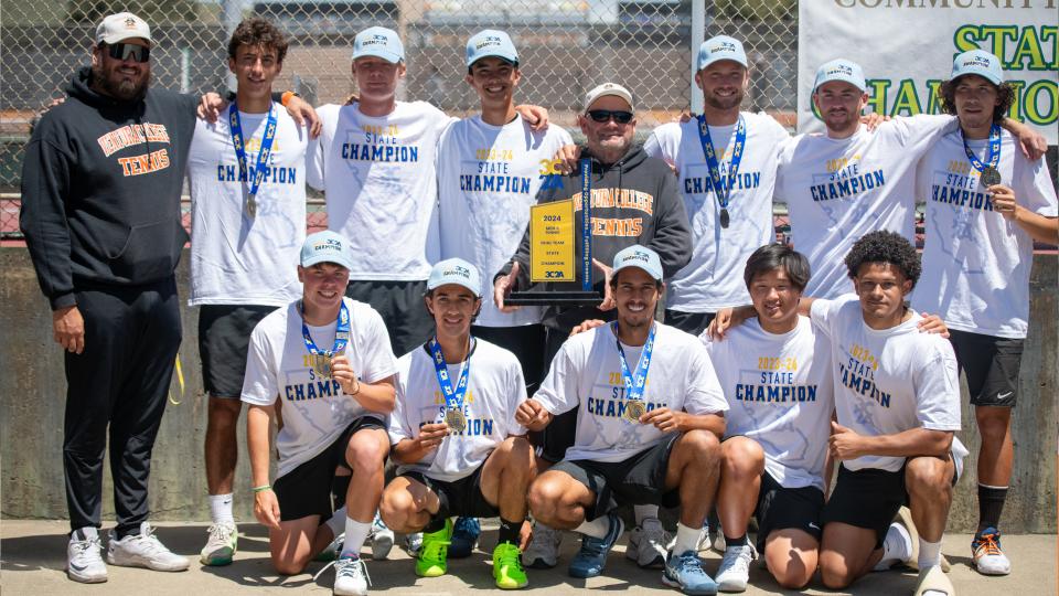 The Ventura College men's tennis team won the program's third state title to kick off The Ojai Tennis Tournament.