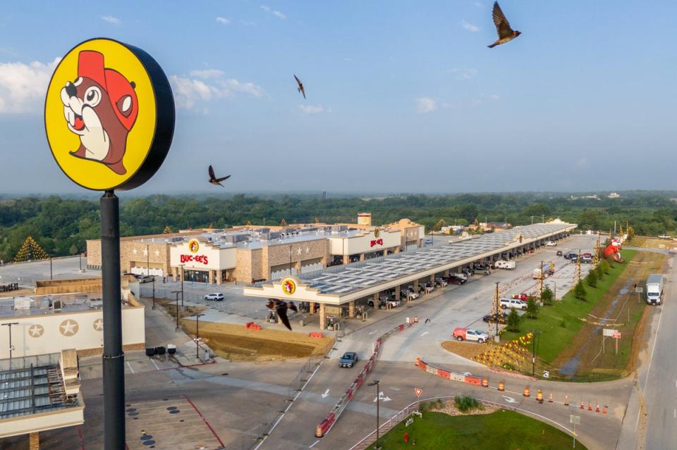 The original Buc-ee’s building opened more than two decades ago in 2003, but was replaced by a brand new center, directly across the road, which opened on June 10 (Getty Images)