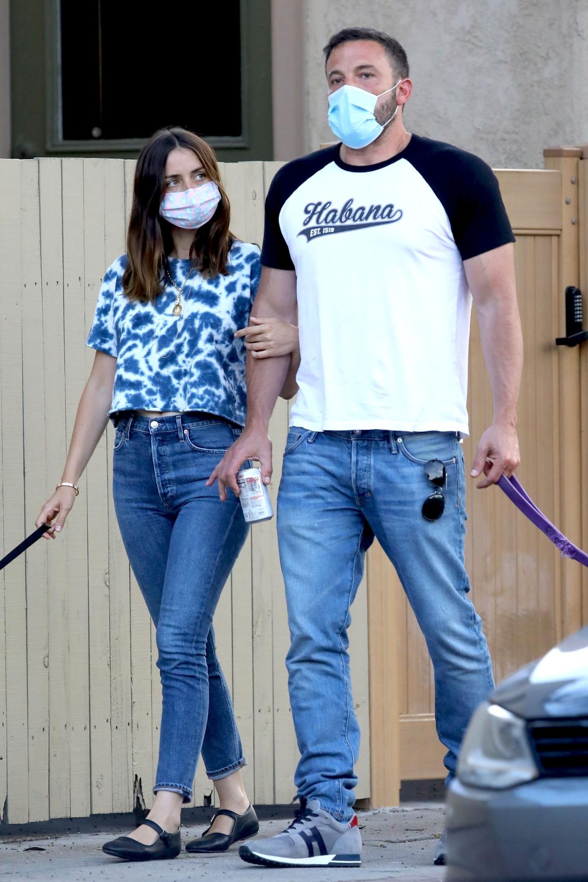 Affleck spotted getting cosy with Ana De Armas