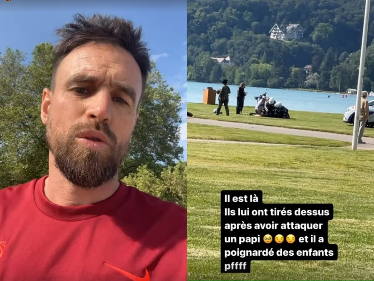 Former Liverpool FC player Anthony Le Tallec posted an Instagram story about being witness to the horrific stabbings in the French Alps (Instagram: anthony_le_tallec/Instagram)