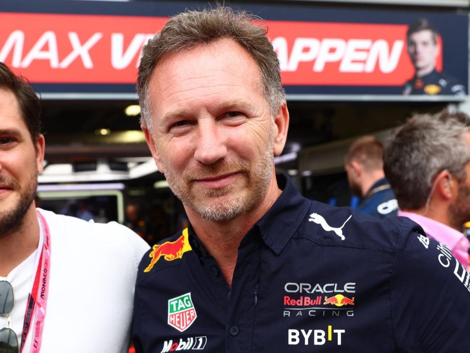 Kit Harrington and Christian Horner at the Monaco Grand Prix