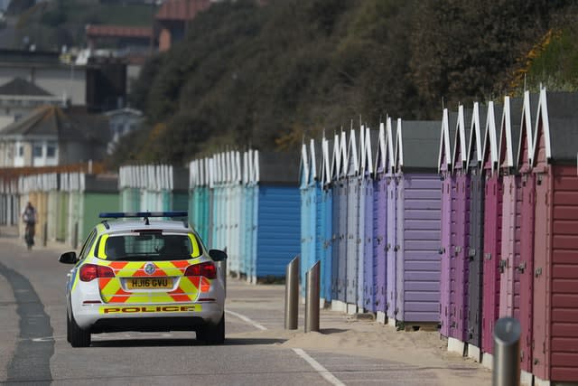 Police on patrol at Bournemouth