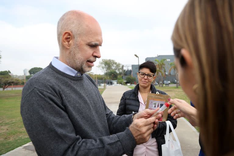 Horacio Rodríguez Larreta luego de su conferencia de prensa