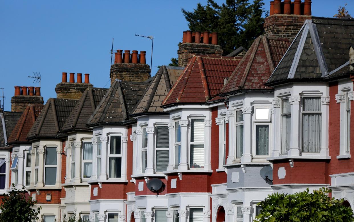 Terrace houses in London