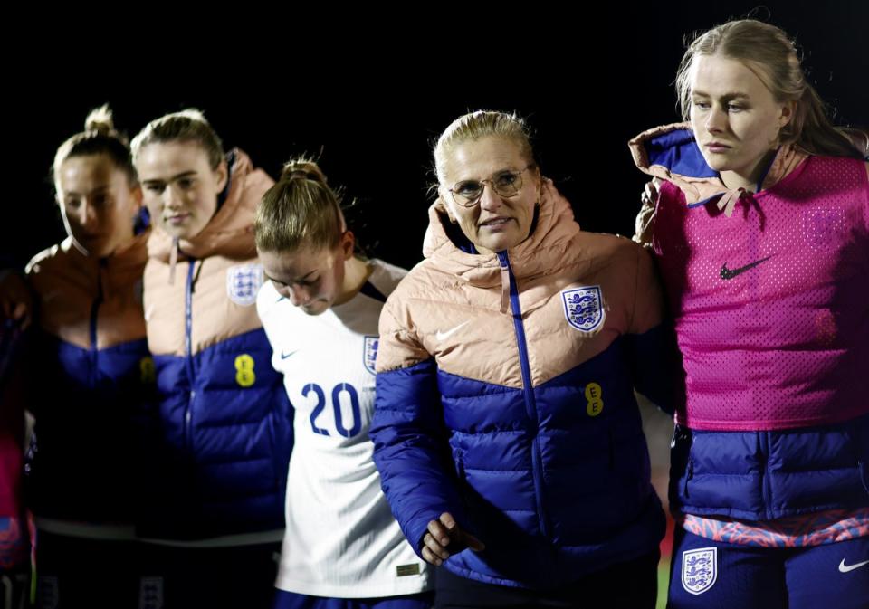 Wiegman’s side won both of their games during a warm weather training camp in Spain (The FA via Getty Images)